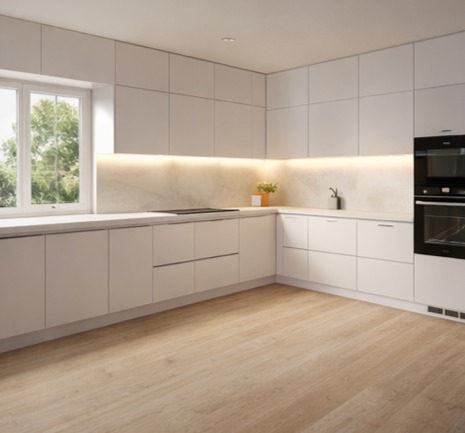 Prémiová kuchyně s čistými liniemi (U)